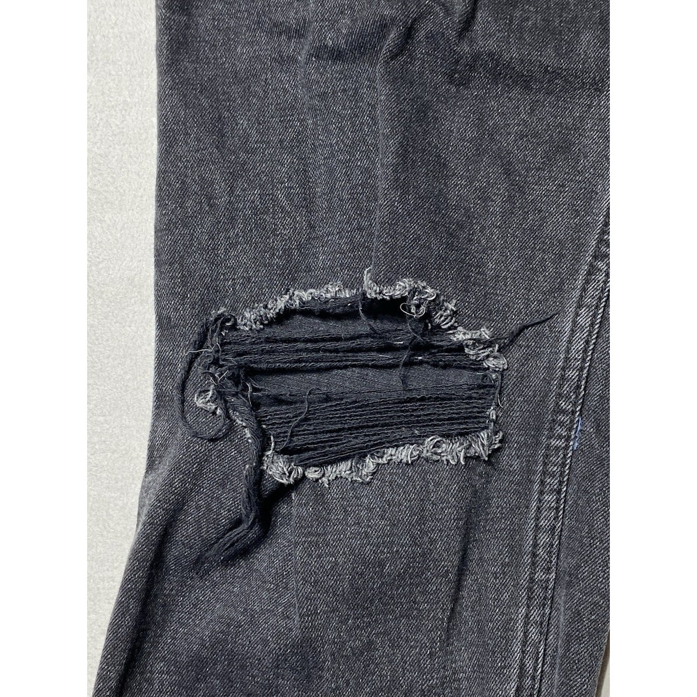 Abercrombie Curve Love Womens 28 Ultra High Rise Ankle Straight Black Jeans - Picture 3 of 11
